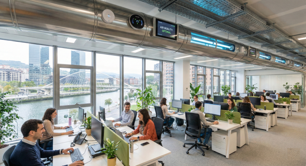 Limpieza de Aire Acondicionado y Conductos en Bilbao. Mantenimiento RITE para Negocios