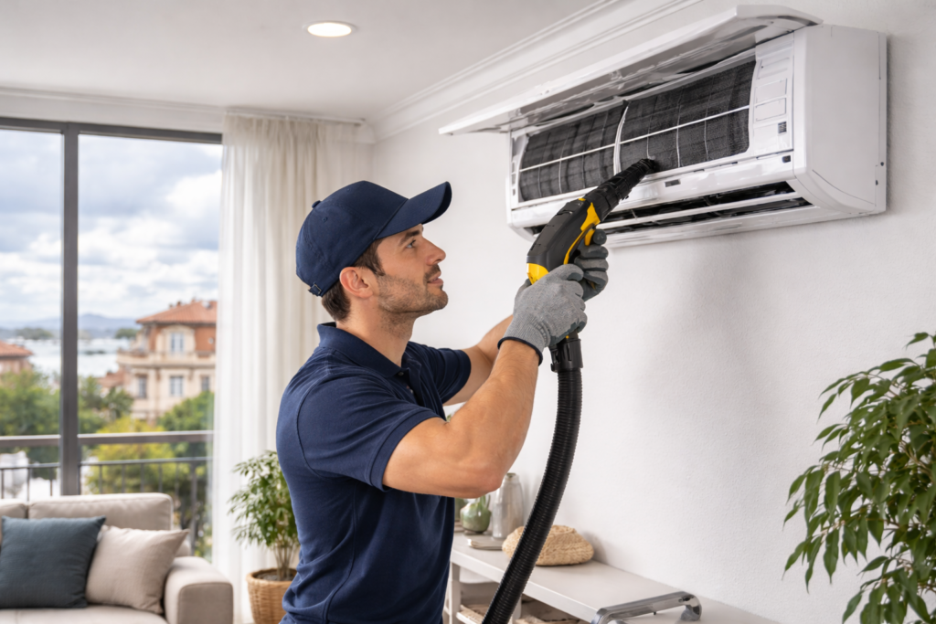 Limpieza de Aire Acondicionado y Conductos en Getxo - Desinfección Anti-Moho y Bacterias