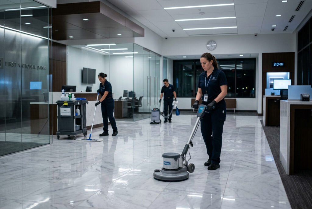 Limpieza de Entidades Bancarias - Limpieza Nocturna Sin Interrupciones