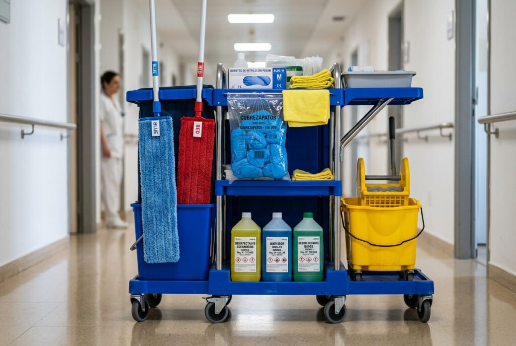 Limpieza de Hospitales y Centros de Salud - Maquinaria específica y productos con registro AEMPS la desinfección hospitalaria que soporta cualquier inspección sanitaria