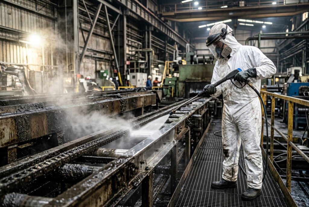 Limpieza De Maquinaria - Elimina la grasa y los residuos más resistentes de tu maquinaria en una sola intervención