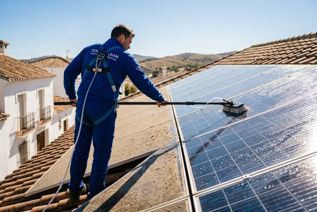 Limpieza de Placas Solares Paneles Fotovoltaicos