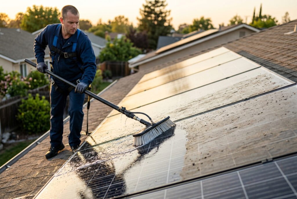 Limpieza de Placas Solares - Recupera hasta un 30% de producción en una sola visita, sin interrumpir tu instalación