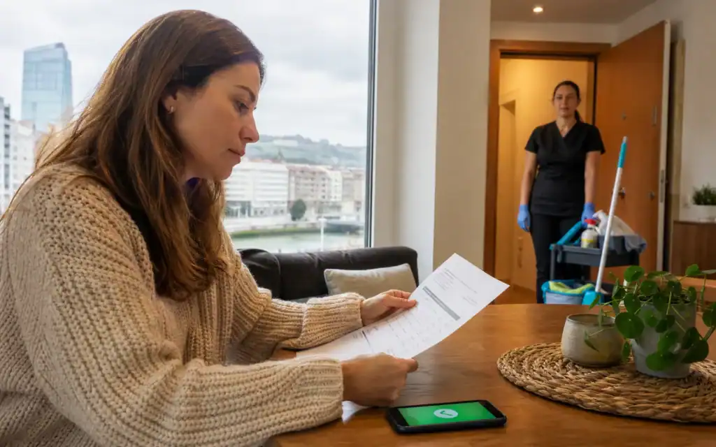 Limpieza de viviendas en Bilbao: presupuesto cerrado por escrito antes de empezar la limpieza de un piso