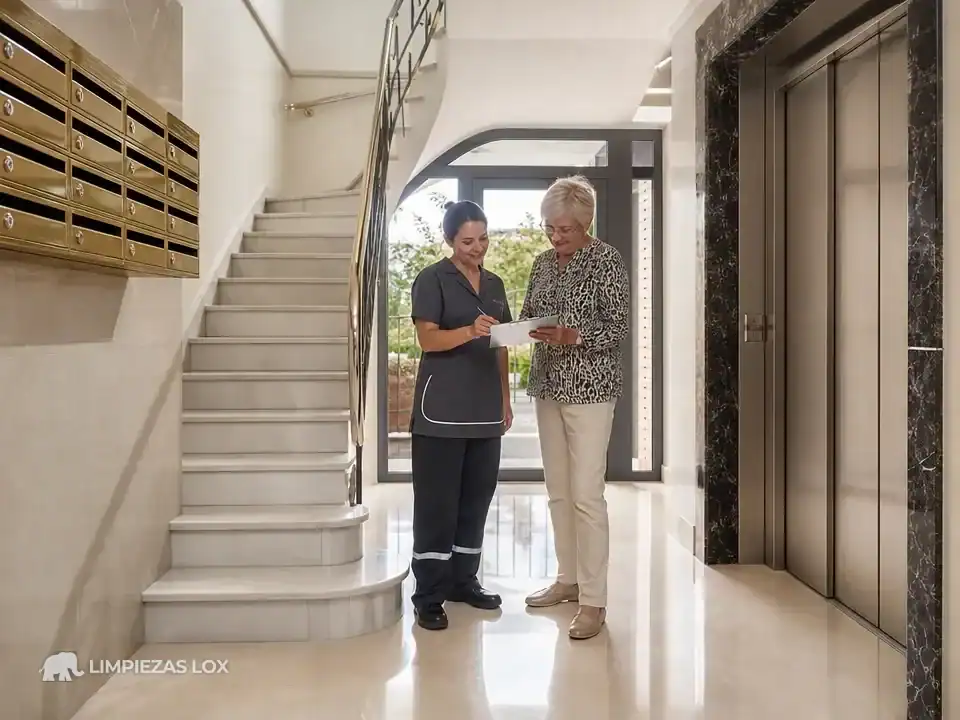 Limpieza de Fin de Obra en Basauri: portal impecable entregado con garantía tras la obra de la comunidad