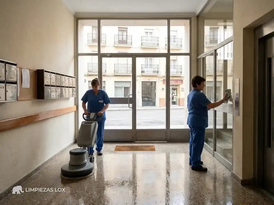 Limpiezas generales en Barakaldo: fregado mecánico del portal y zonas comunes de una comunidad