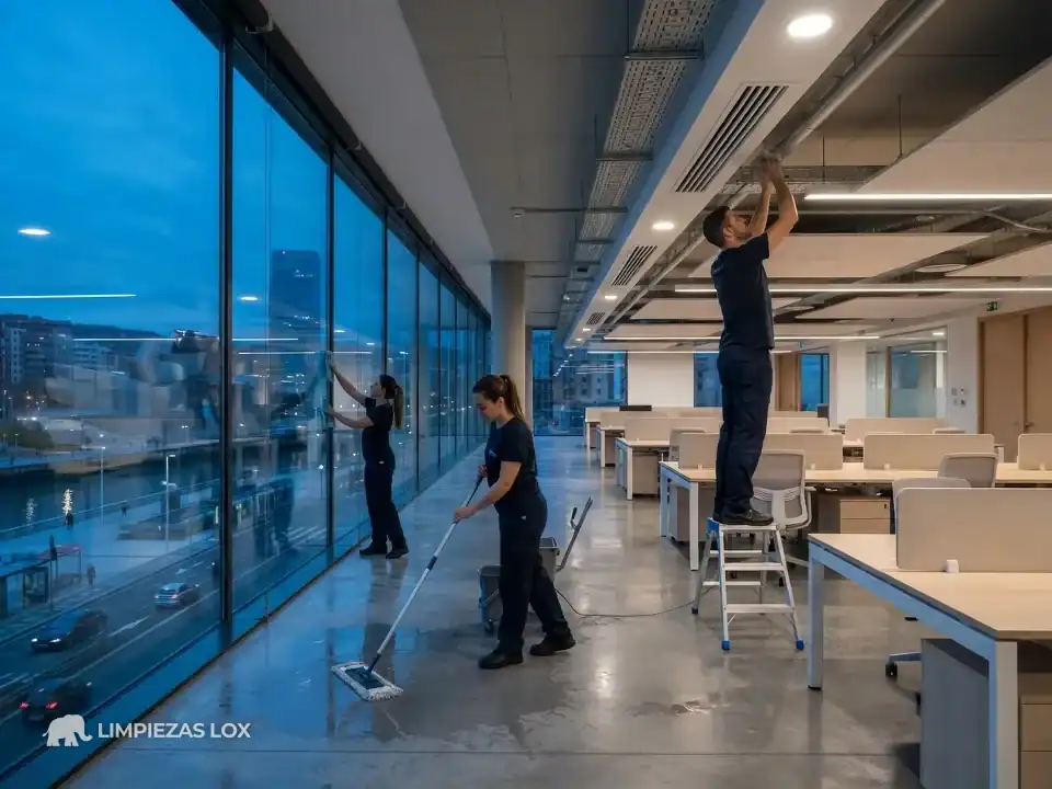 Limpiezas Generales en Bilbao: limpieza de una oficina antes de la apertura y la inspección
