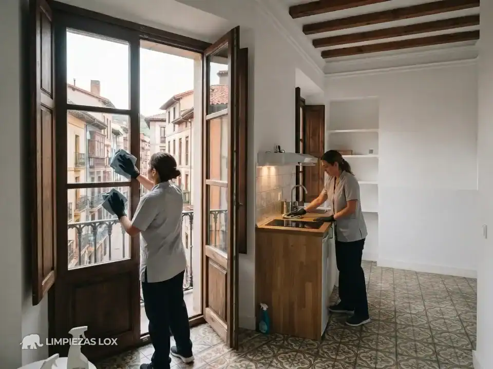 Limpiezas Generales en Bilbao: piso turístico del Casco Viejo listo para las fotos del anuncio