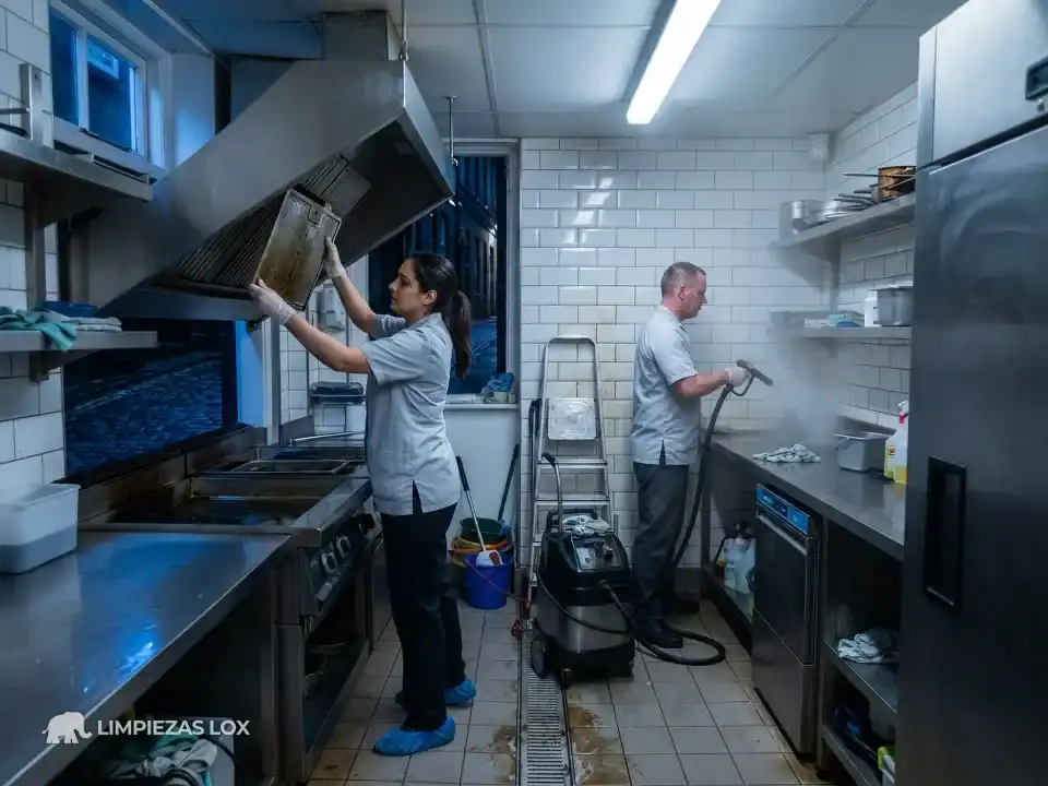 Limpiezas Generales en Portugalete: limpieza a fondo de la cocina de un bar fuera de horario