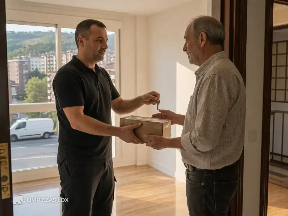 Síndrome de Diógenes en Basauri: entrega discreta de la vivienda recuperada y de los objetos rescatados