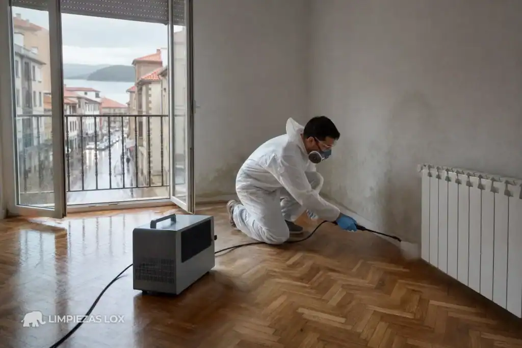 Síndrome de Diógenes en Getxo: desinfección profesional y ozonización del piso tras el vaciado