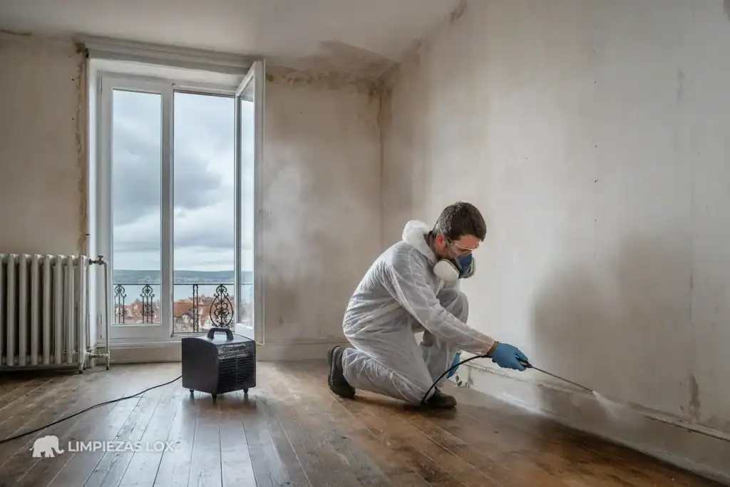 Síndrome de Diógenes en Portugalete: desinfección y ozonización de la vivienda tras el vaciado